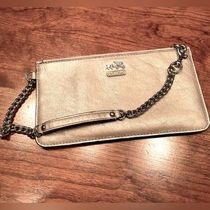 Champagne Colored Coach Wristlet